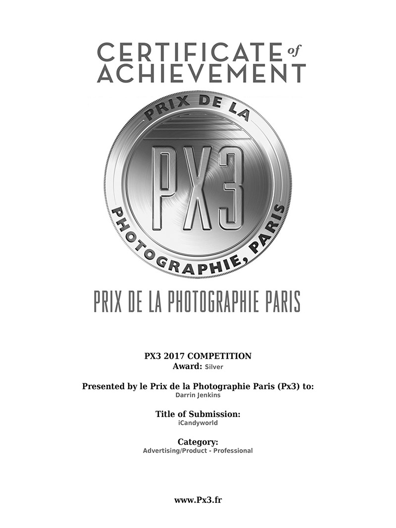 Px3 silver award certificate 