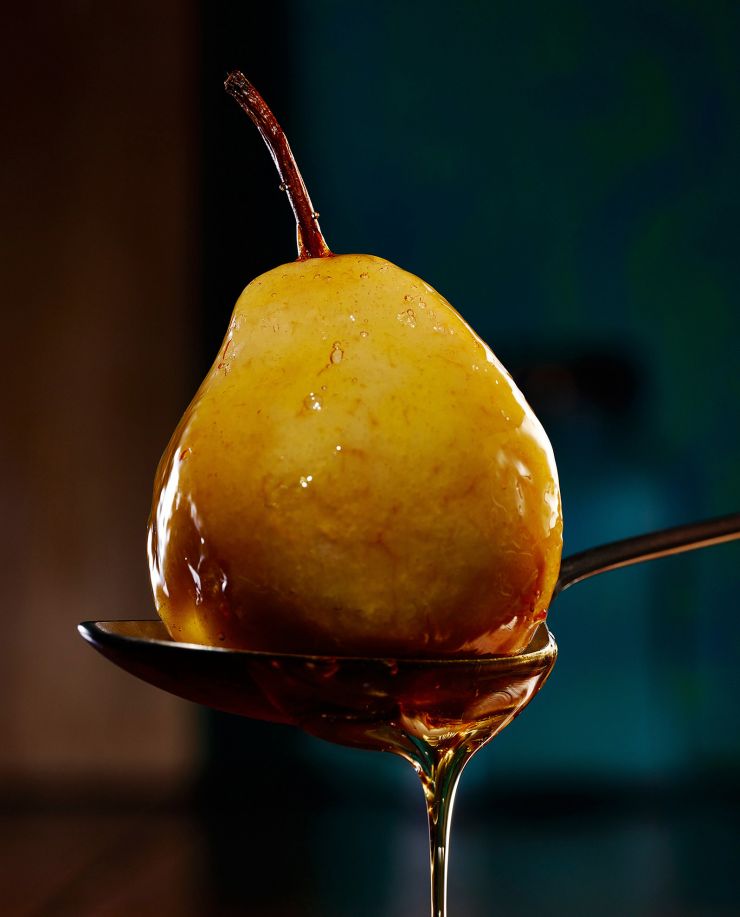 Pear with syrup